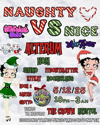 NAUGHTY VS NICE at The Crown