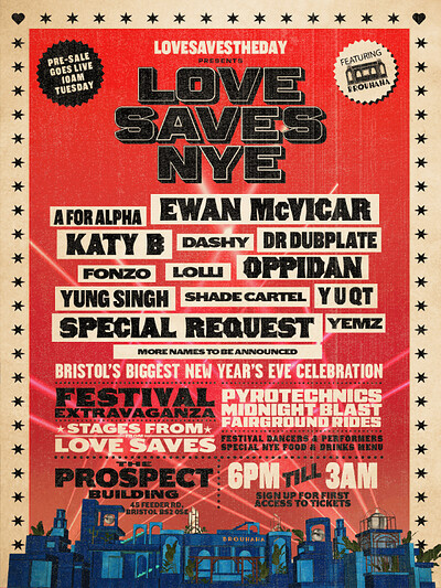Love Saves The Day Presents Love Saves NYE at The Prospect Building