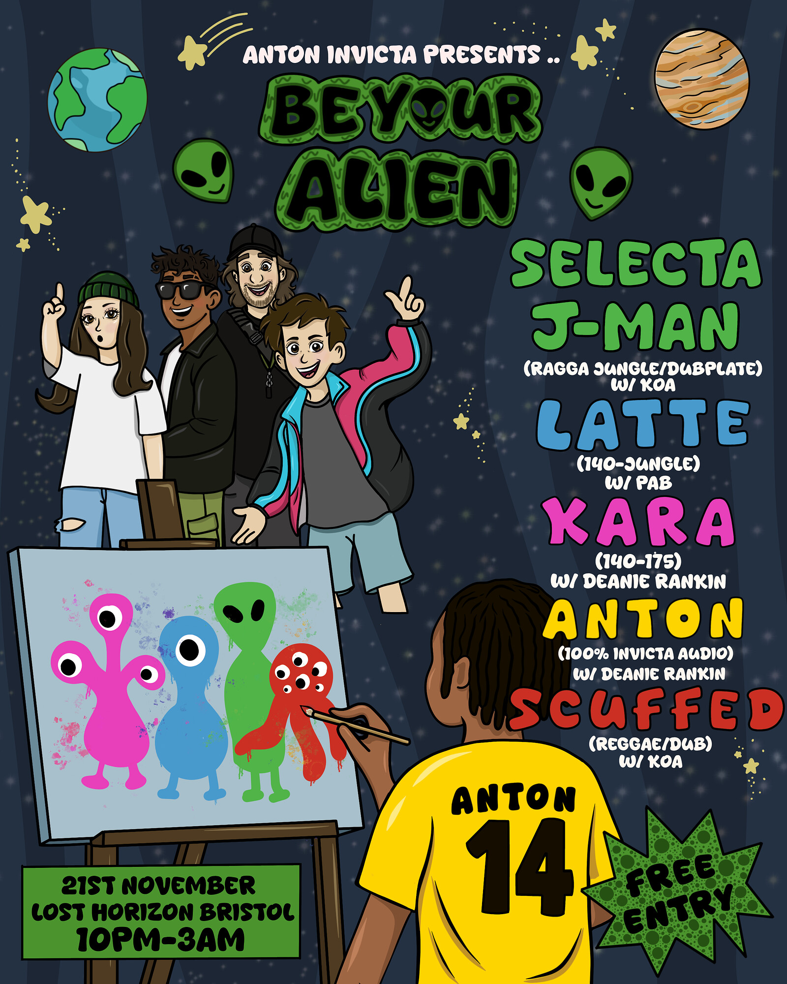 Anton Invicta Presents: Be Your Alien at Lost Horizon