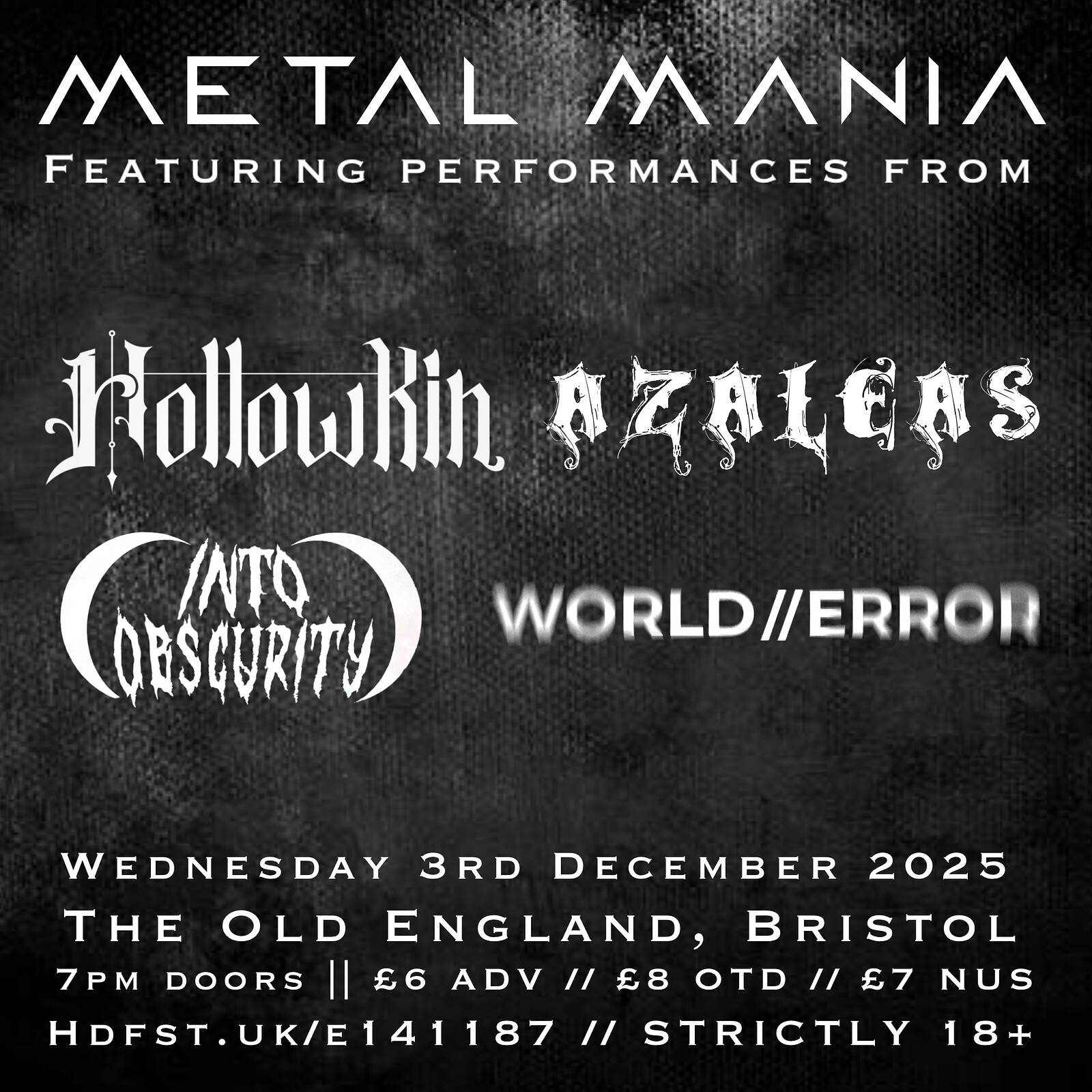 Metalmania at The Old England Pub