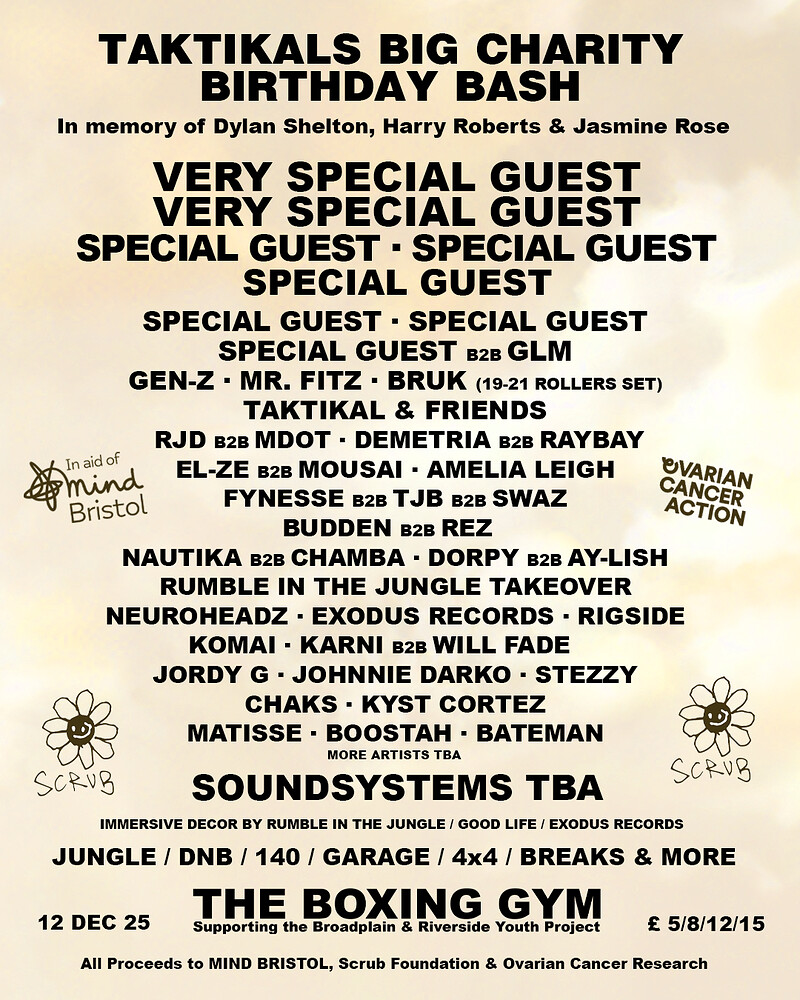 Taktikals Big Charity Bday Fundraiser w Very Special Guests at The Boxing Gym