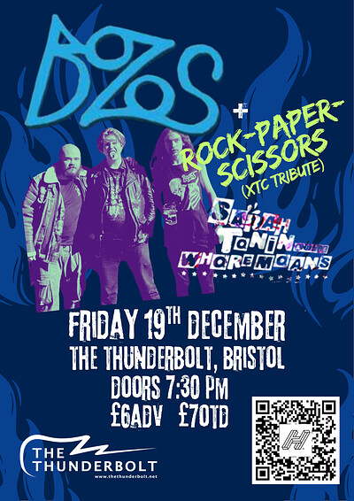 BOZOS + Rock-Paper-Scissors + Sarah Tonin at The Thunderbolt