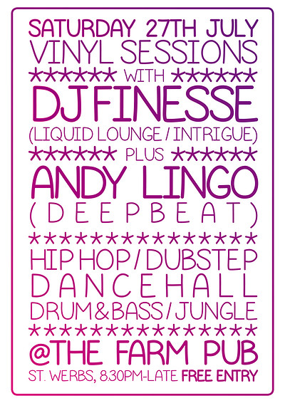 DJ Finesse & Special Guests at The Farm Pub, St. Werbs
