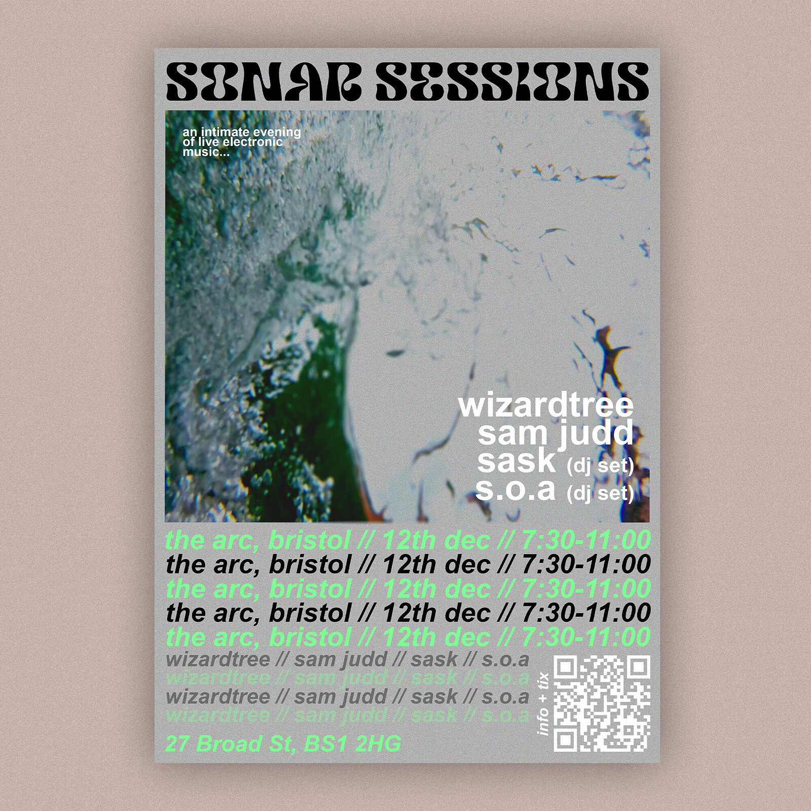 Wizardree, Sam Judd, Sask & S.O.A at Arc Bristol