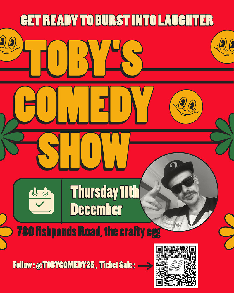 Toby's comedy show at The Crafty Egg (Fishponds)