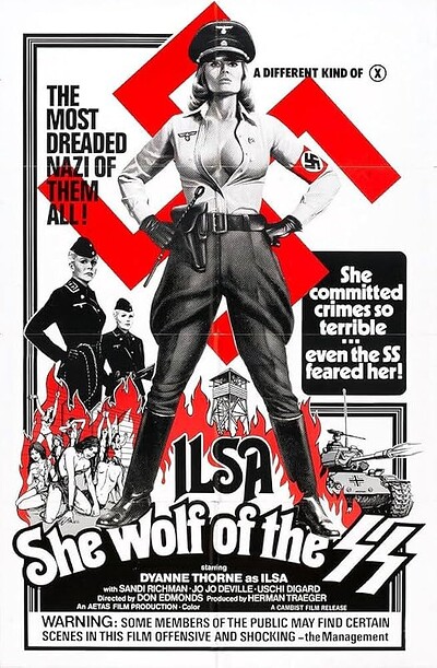 Grindhouse Cinema Club Presents: Ilsa She Wolf Of The SS at Sidney & Eden