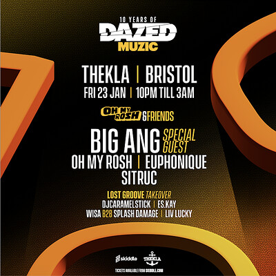 Dazed Muzic presents: Oh My Rosh & Friends at Thekla