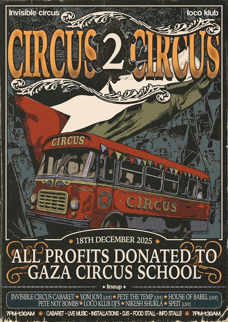 Circus 2 Circus: Fundraiser for Gaza Circus School at Loco Klub