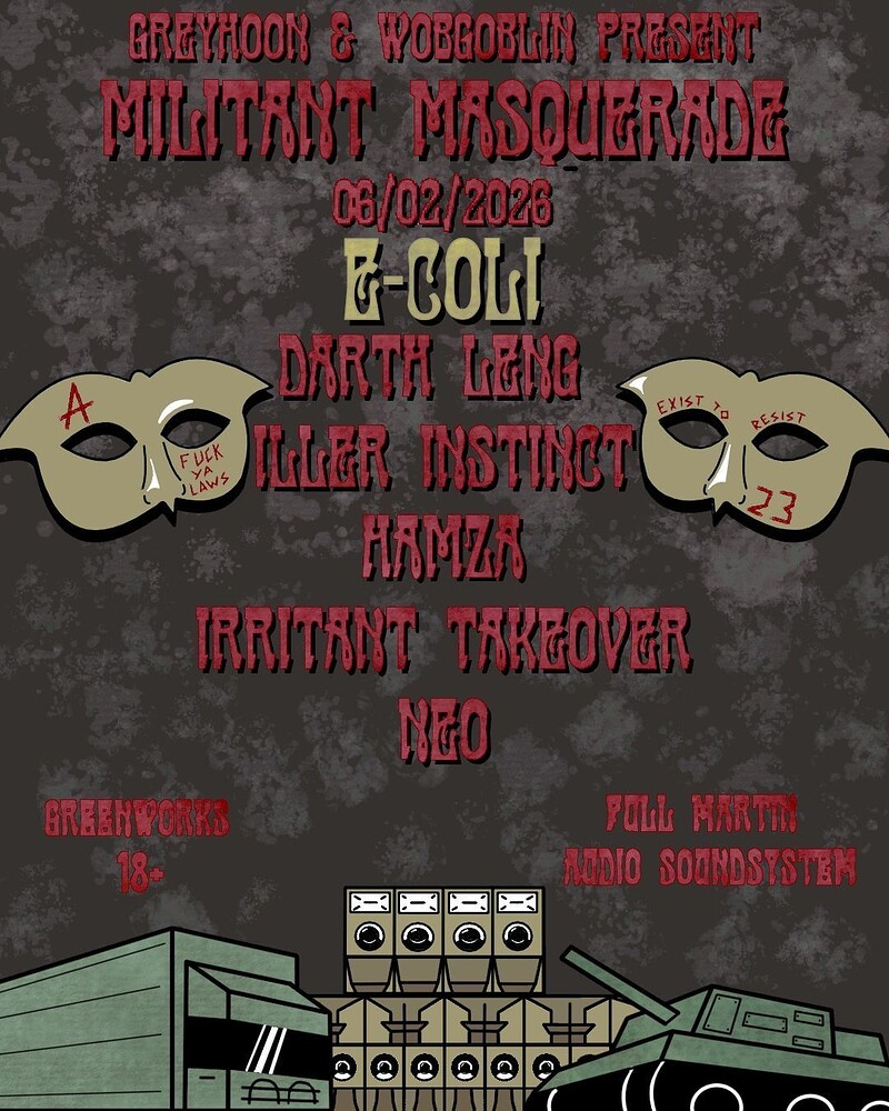 Militant masquerade at Green Works