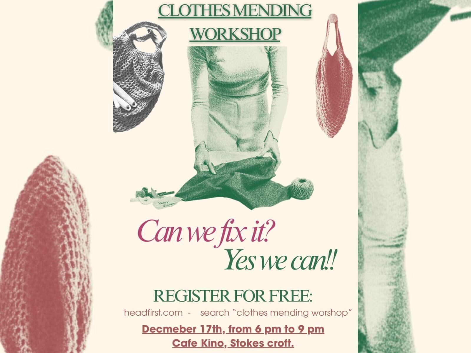 Clothes Mending Workshop at Cafe Kino