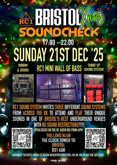 Bristol Sound Check x RC1 mini Wall of Bass XMAS PARTY at Loco Klub