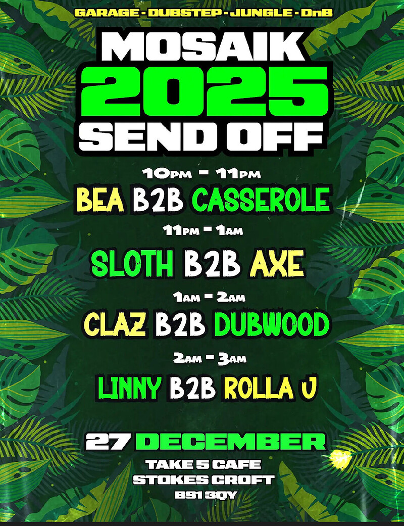 Mosaik 2025 Send Off at Take Five Cafe