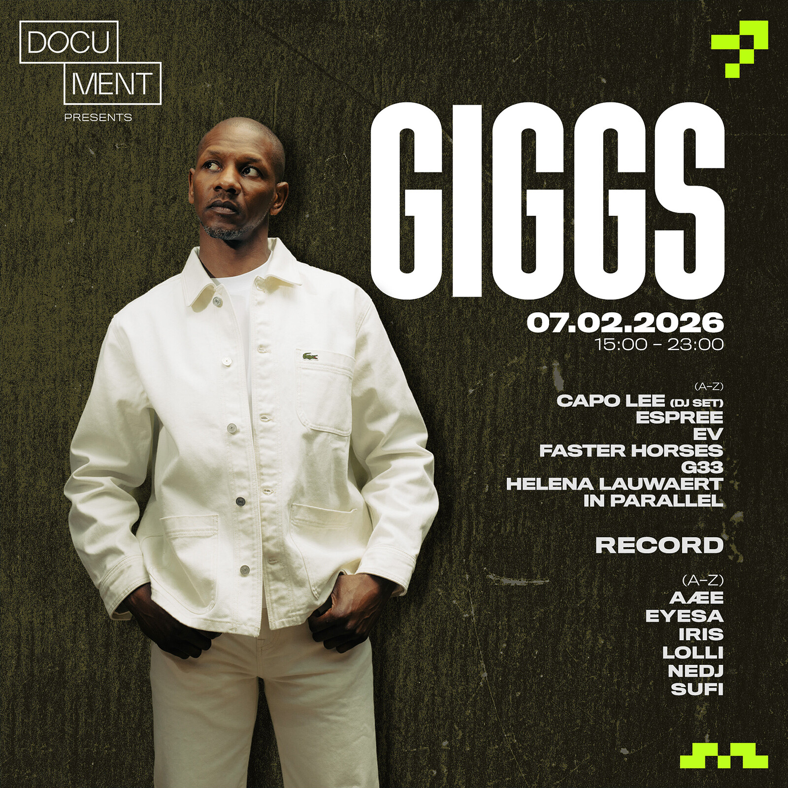Document Presents: Giggs at DOCUMENT