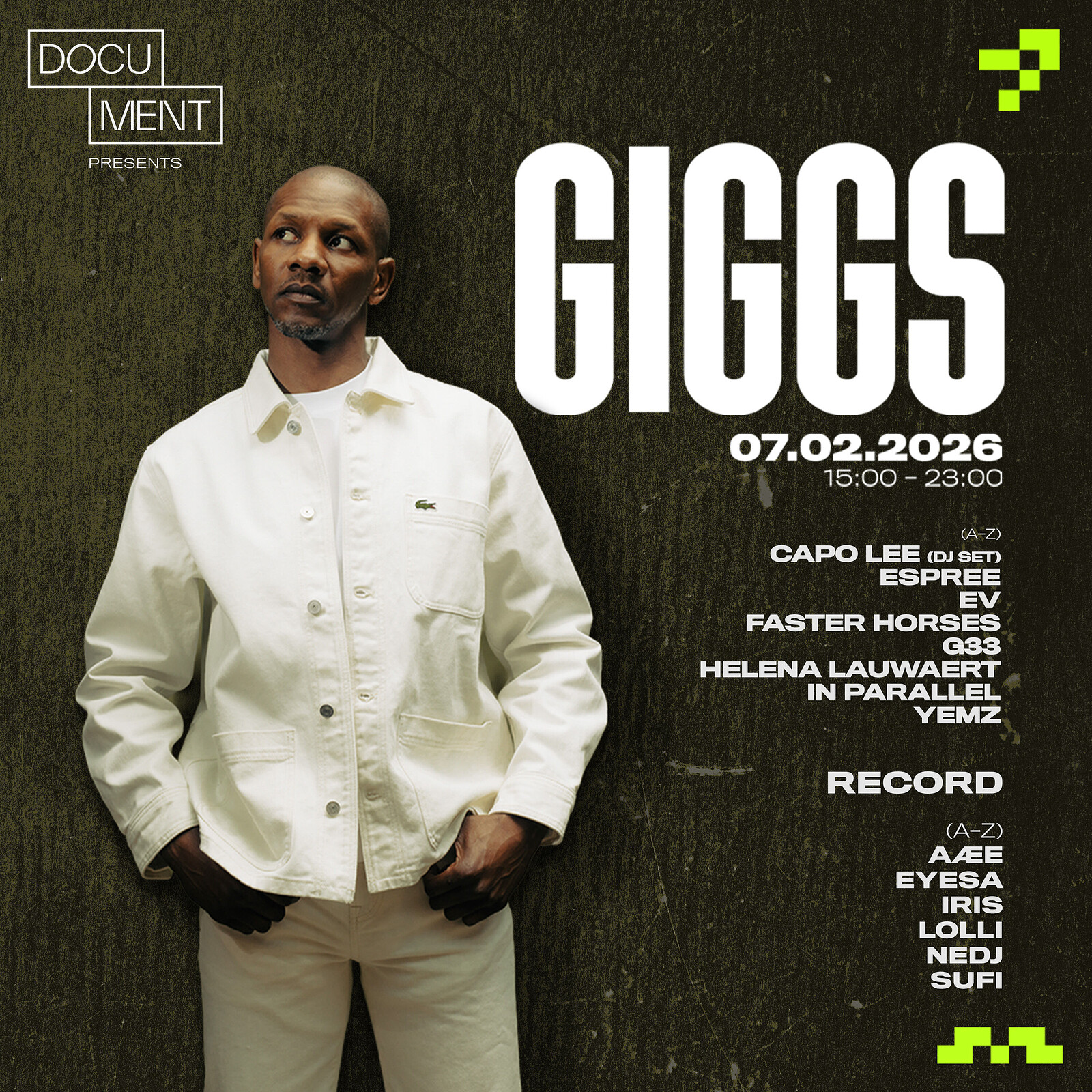 Document Presents: Giggs at DOCUMENT
