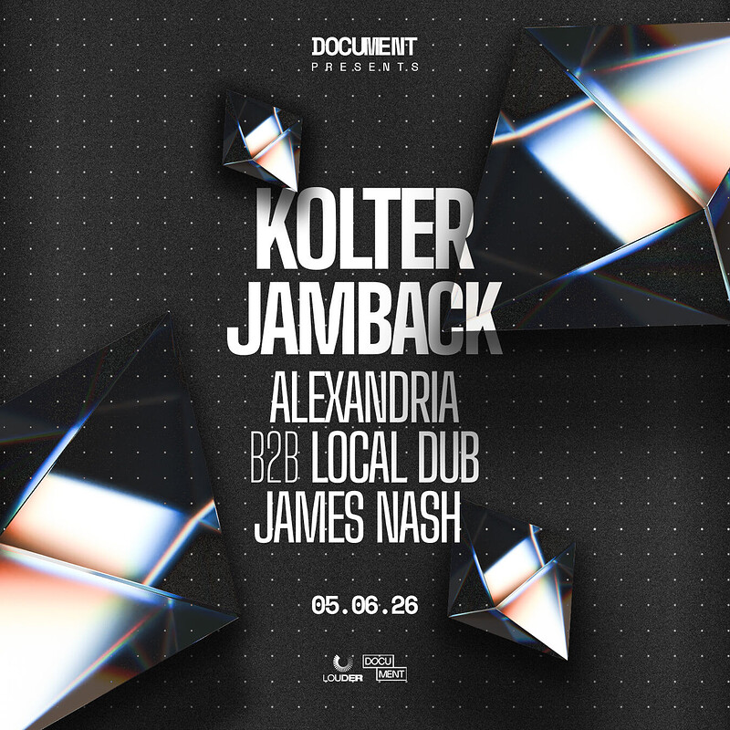 Document Presents: Kolter, Jamback, Alexandria, Local Dub & more at DOCUMENT
