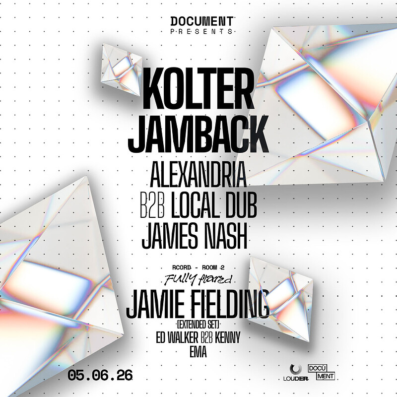 Document Presents: Kolter, Jamback, Alexandria, Local Dub & more at DOCUMENT