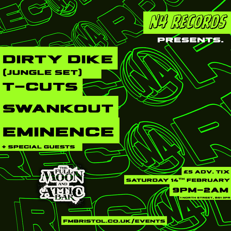 N4 Records present Dirty Dike + MORE at The Full Moon & Attic Bar