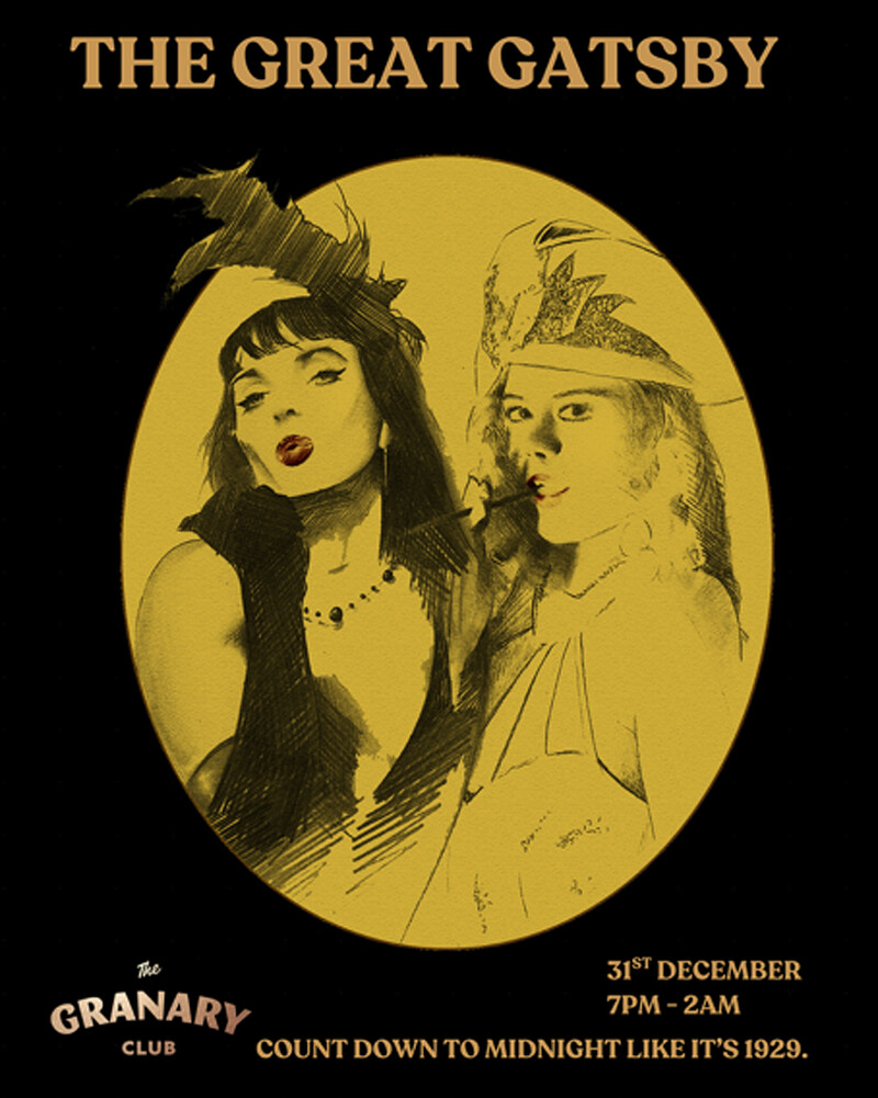 Ring in the New Year Gatsby-Style at The Granary Club at The Granary Club