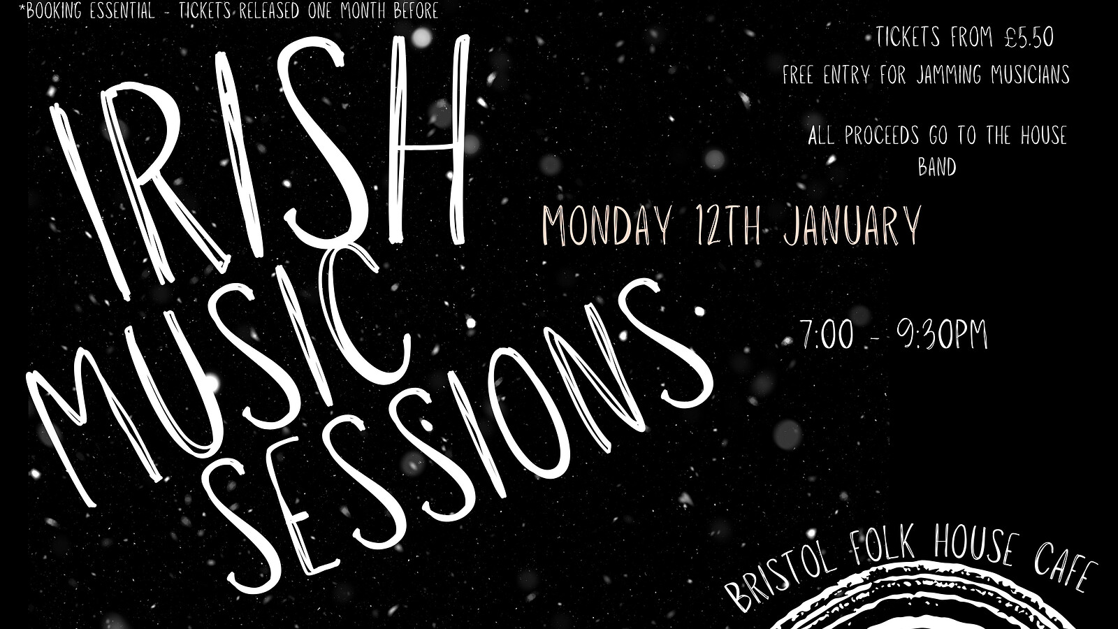 Irish Music Session at Bristol Folk House