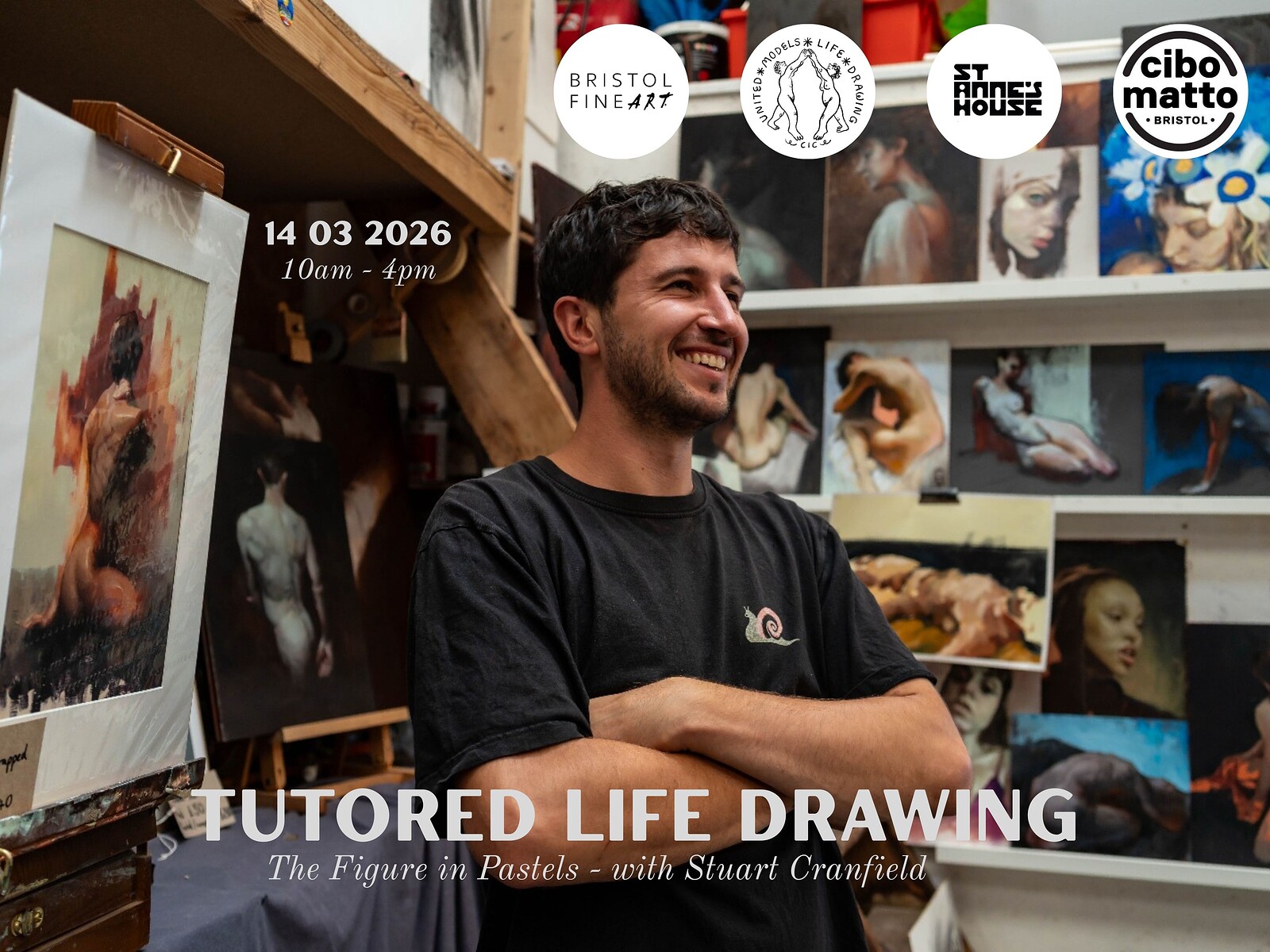 Tutored Life Drawing - The Figure in Pastels - United Models Life Drawing at St Anne's House