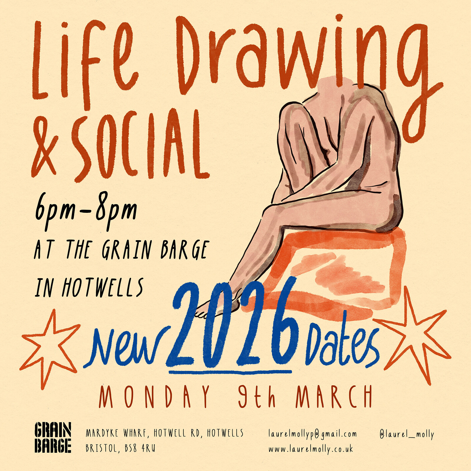 Life Drawing & Social at The Grain Barge