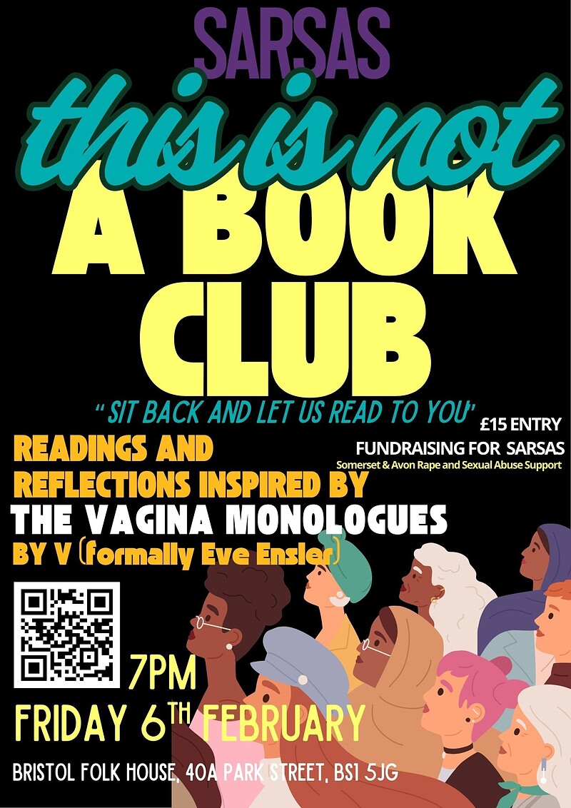 SARSAS X THIS IS NOT A BOOKCLUB X THE FOLK HOUSE at Bristol Folk House