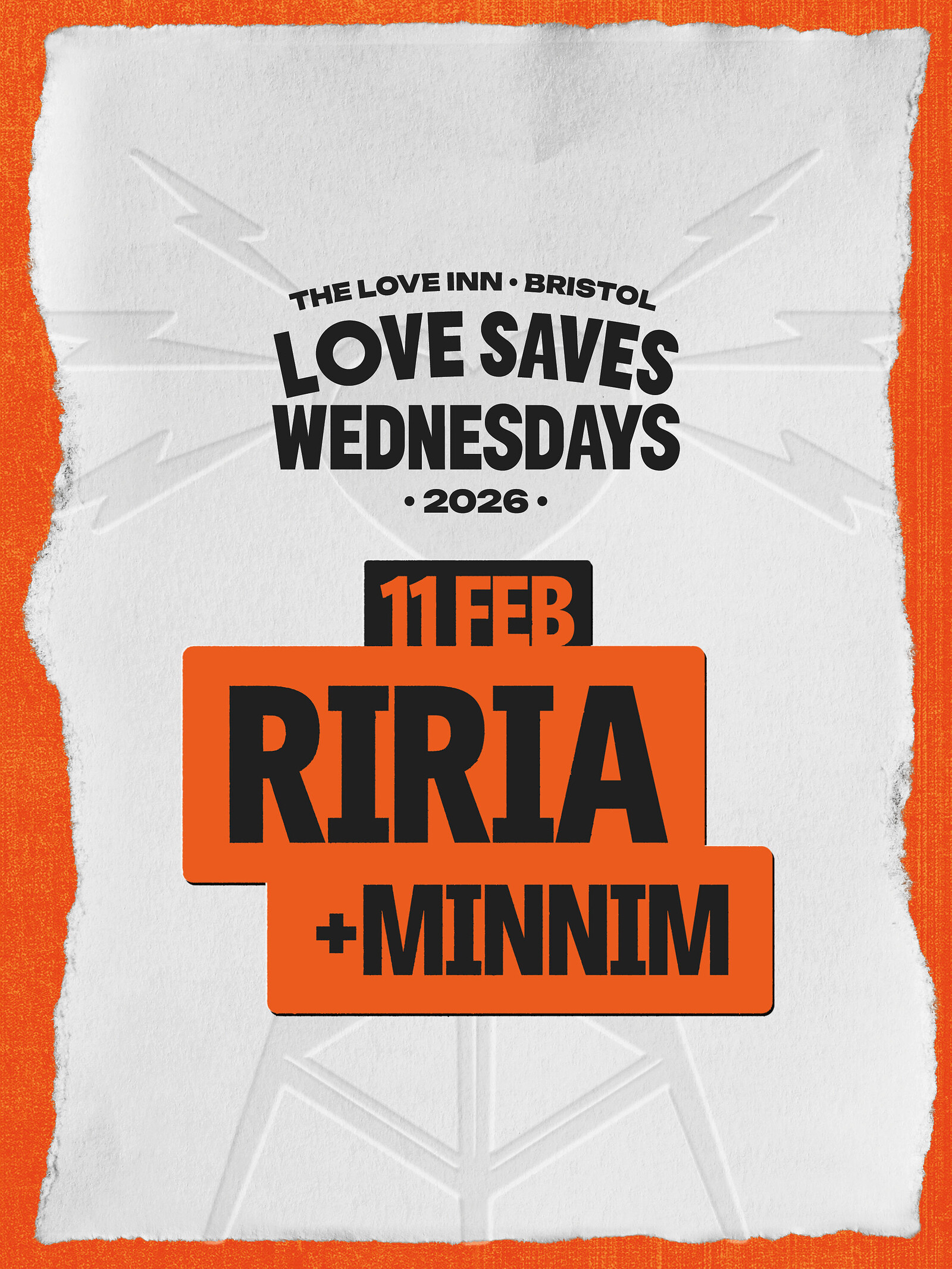 Love Saves Weds w/ Riria + Minnim at The Love Inn