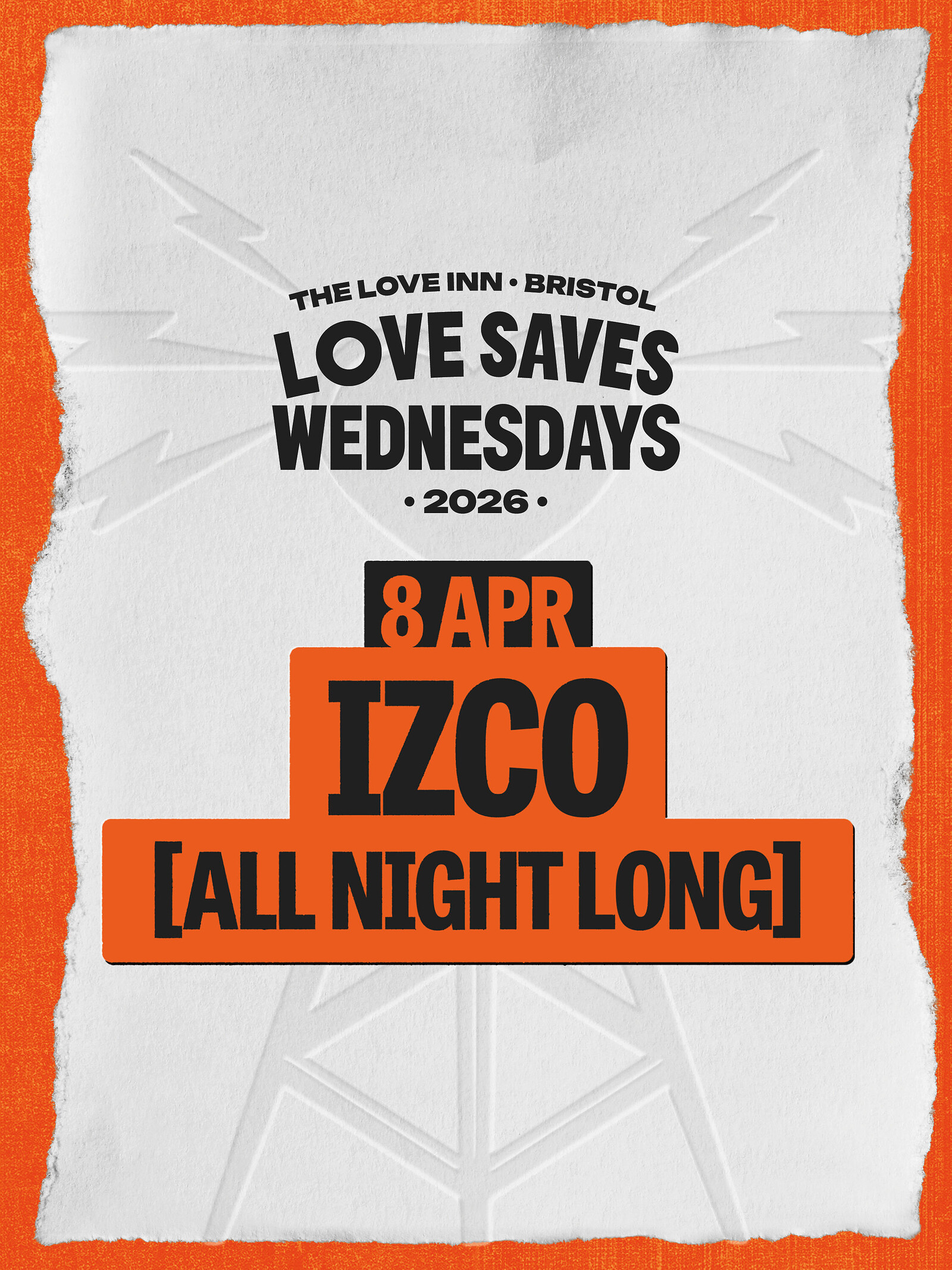 Love Saves Weds w/ Izco at The Love Inn