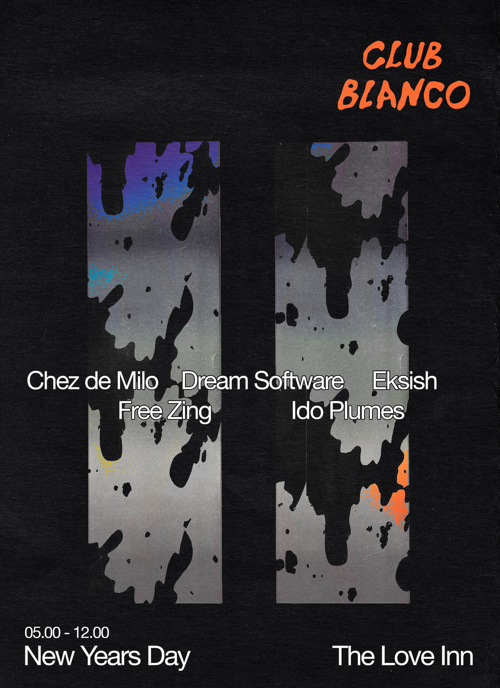 Club Blanco New Year's Day at The Love Inn