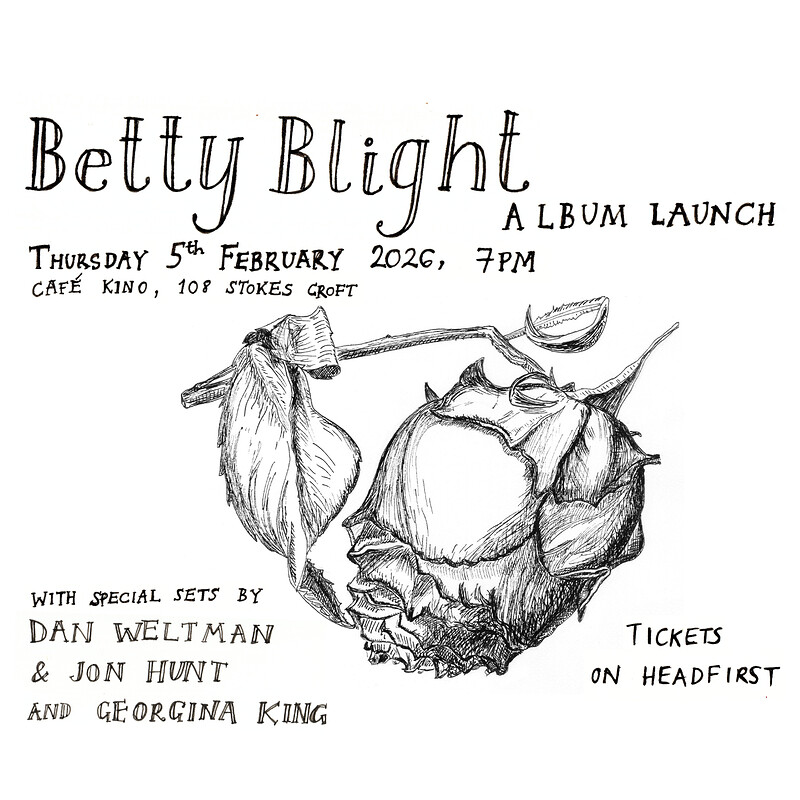 Betty Blight album launch with Dan Weltman, Jon Hunt and Georgina King at Cafe Kino