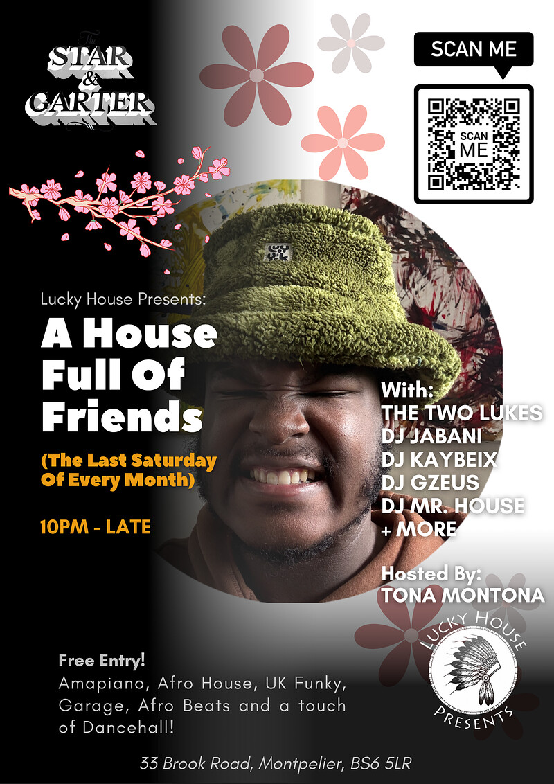 Lucky House Presents: A House Full Of Friends at The star & Garter Pub