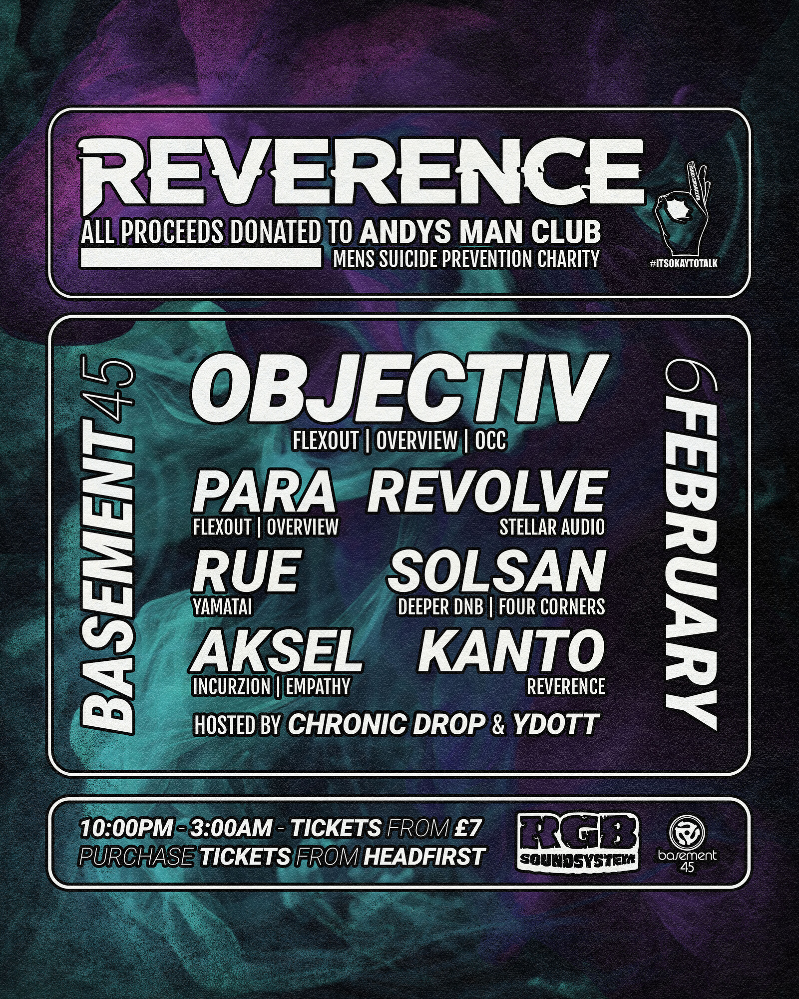 Reverence #2/ Objectiv, Para, Rue, Aksel, Solsan, Revolve at Basement 45