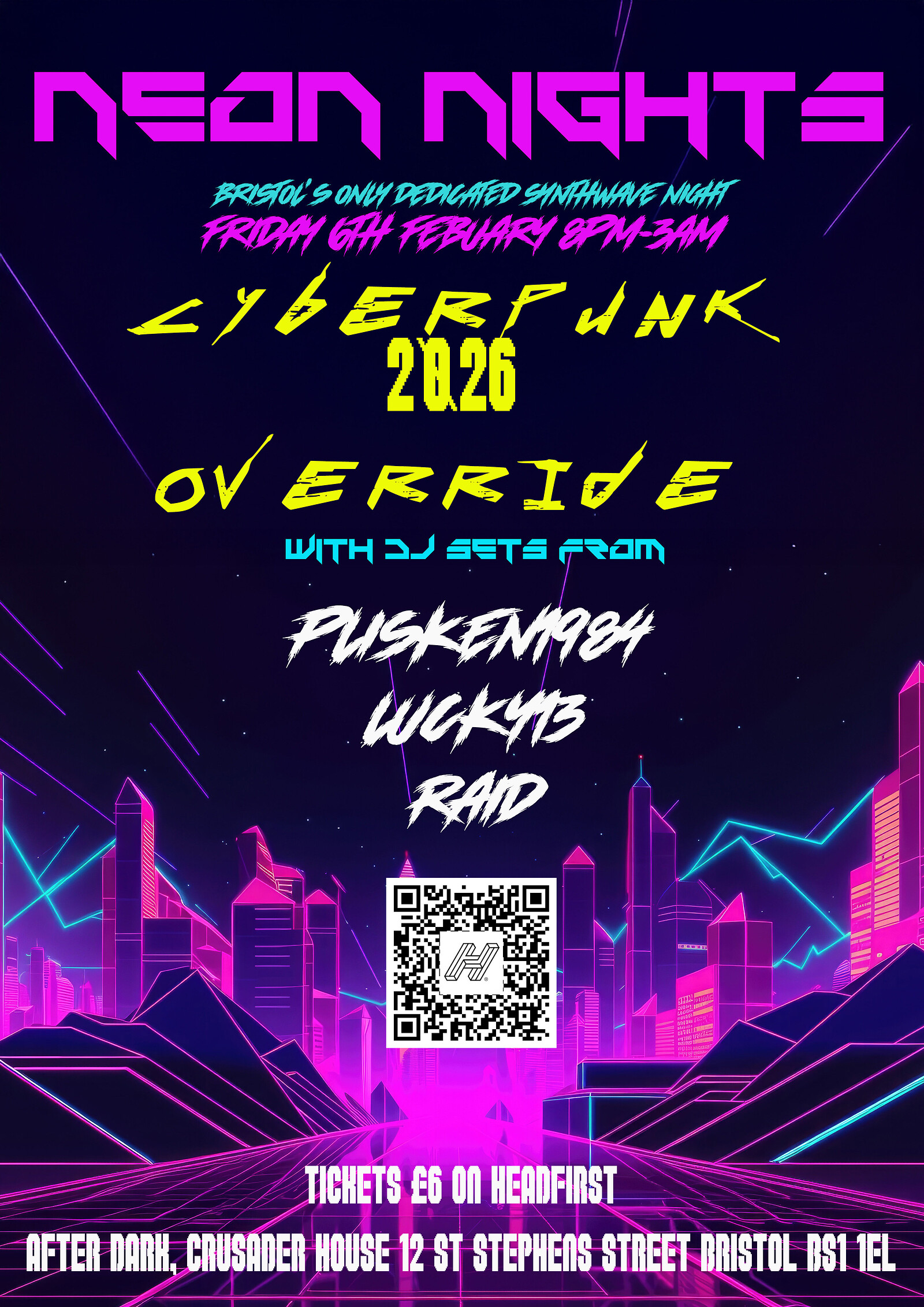 Neon Nights : Cyberpunk 2026 Override at After Dark