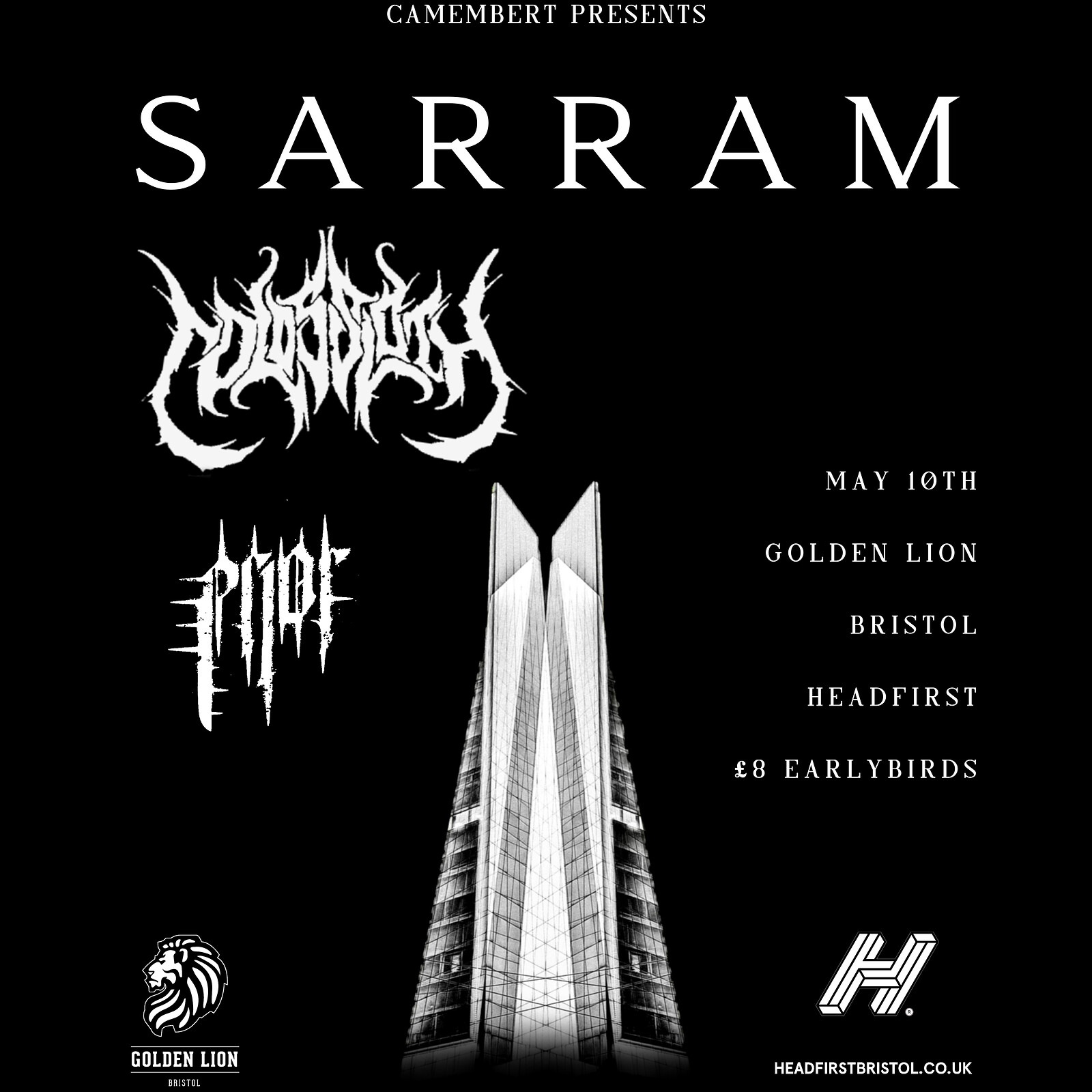 SARRAM+ Colossloth+Prior at the Golden Lion Bristol at The Golden Lion