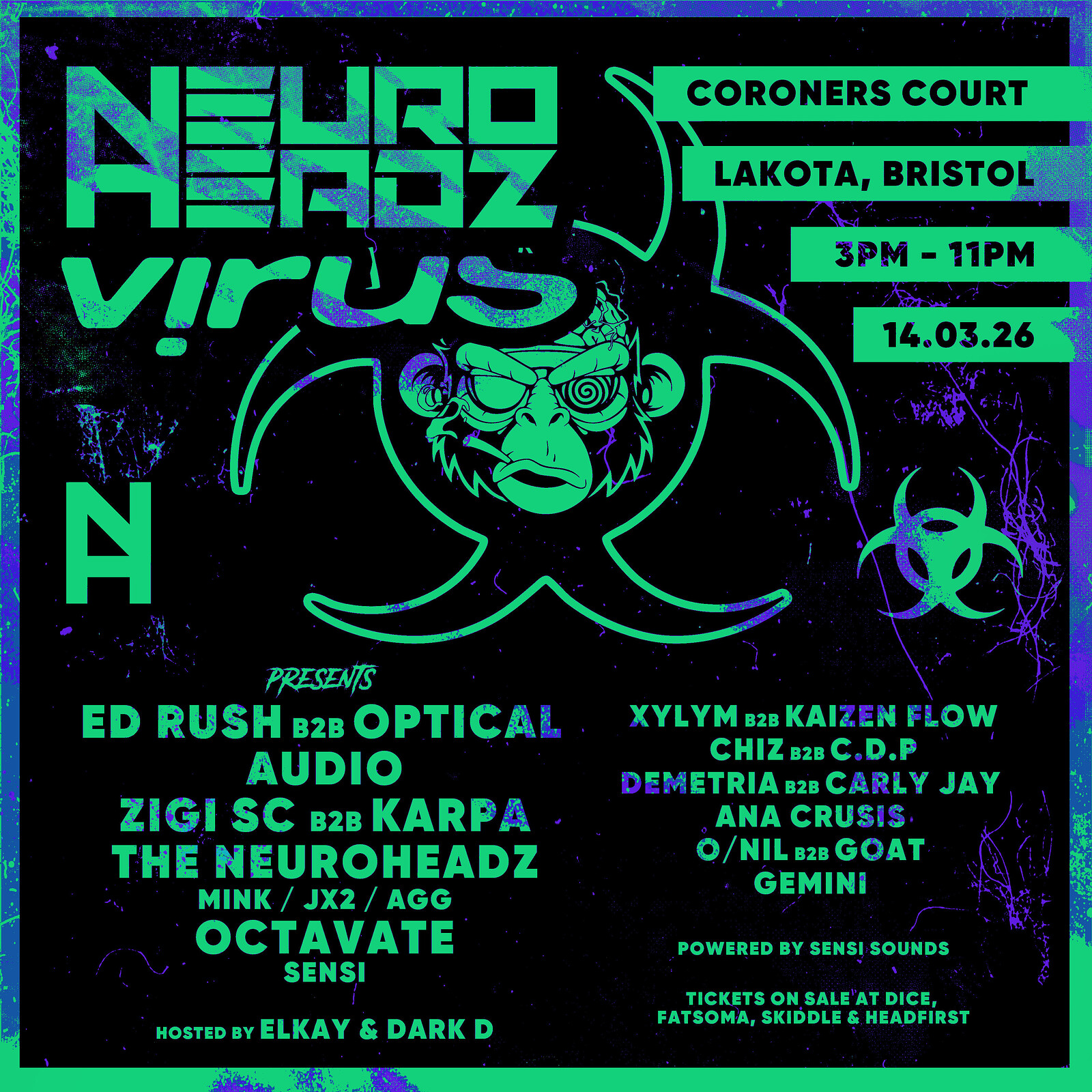 Neuroheadz x Virus Part 3 at The Coroner's Court