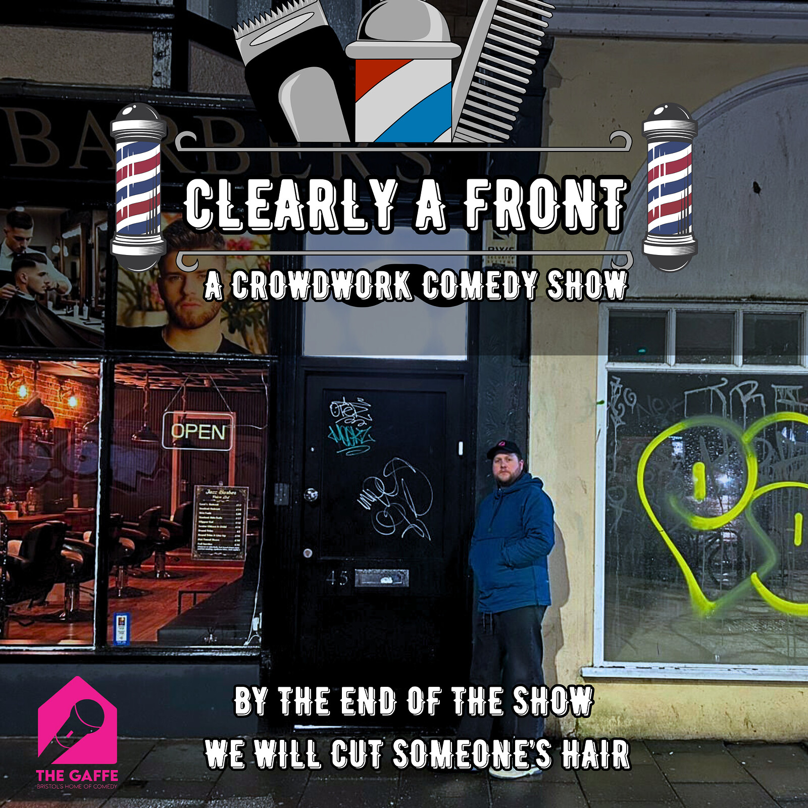 Clearly A Front: An Improvised Crowdwork Show at The Gaffe Comedy Club