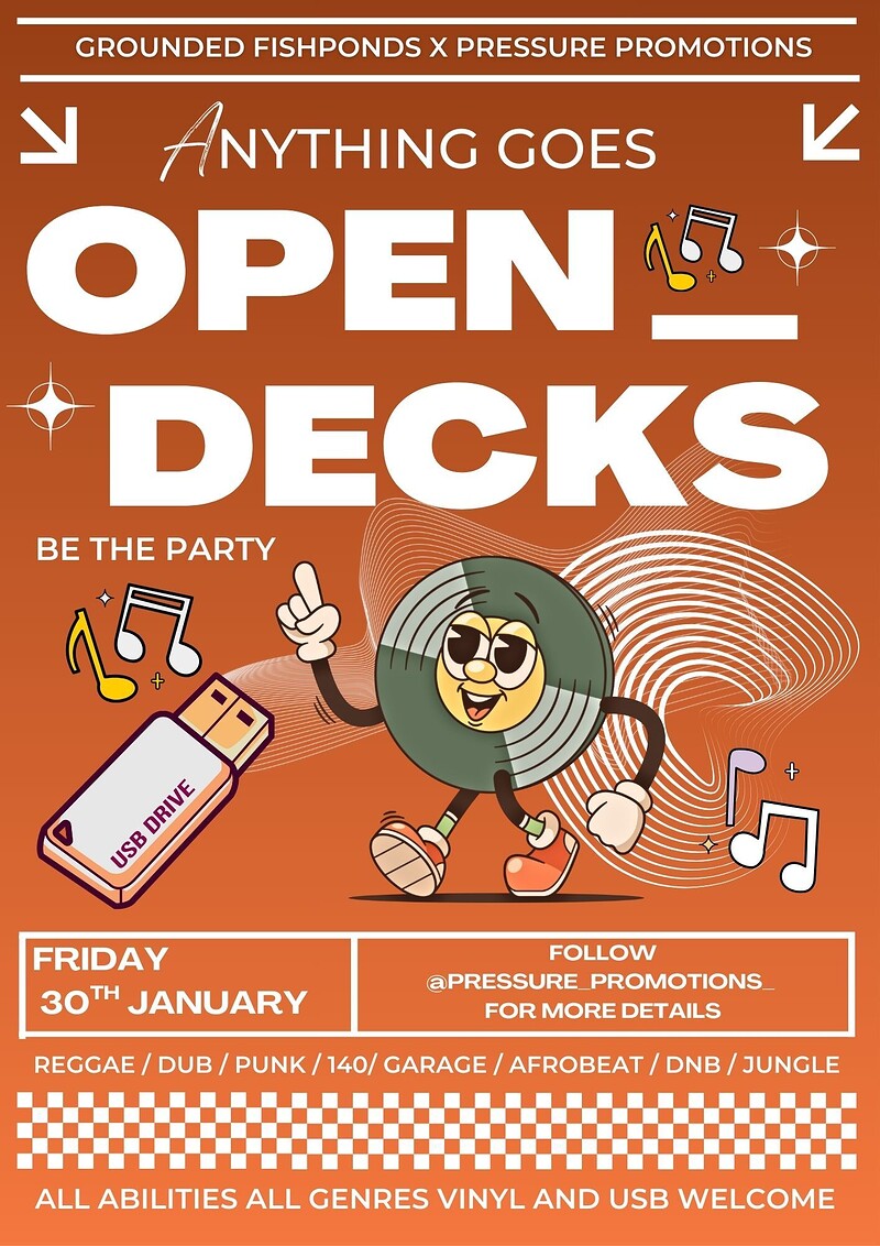 Anything Goes; Open Deck #11 at Grounded Fishponds