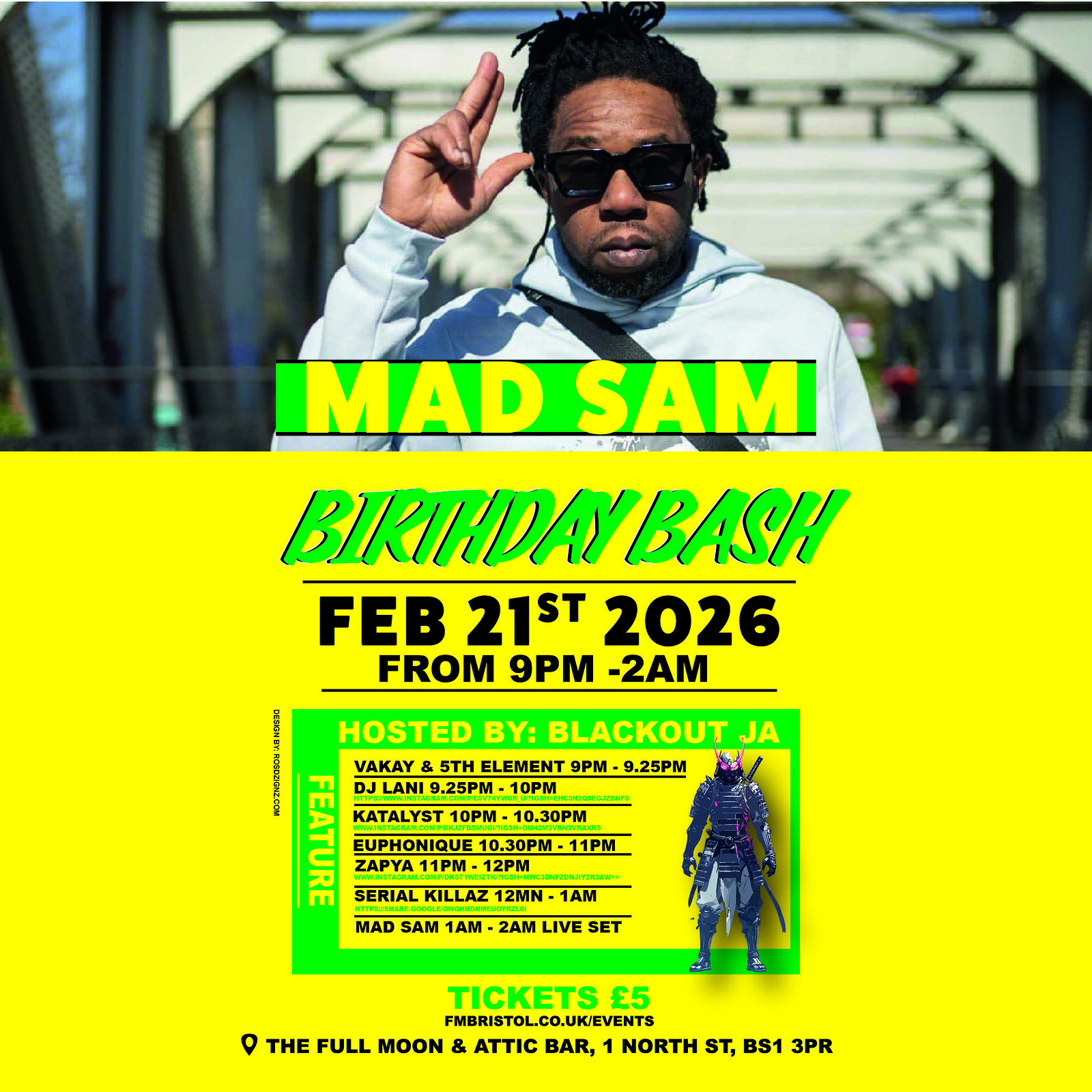 Mad Sam's Birthday Bash at The Full Moon & Attic Bar