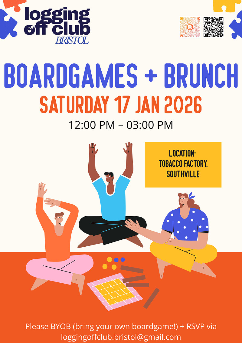 Logging Off Club: Boardgames & Brunch at The Tobacco Factory