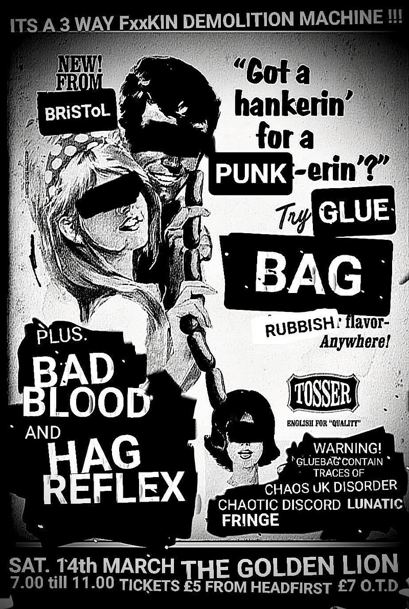 Gluebag / Bad Blood / Hag Reflex at The Golden Lion