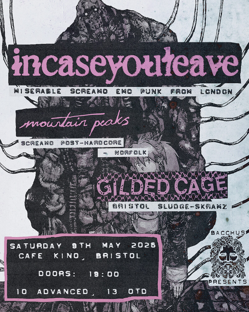 Incaseyouleave, Mountain Peaks & Gilded Cage at Cafe Kino