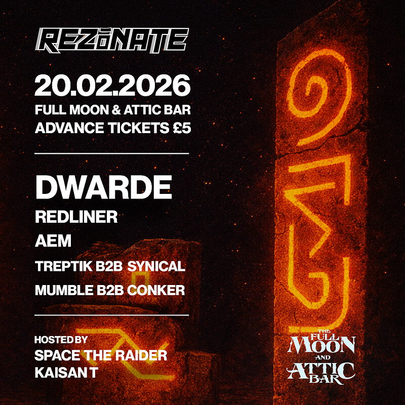 Rezonate: Dwarde at The Full Moon & Attic Bar