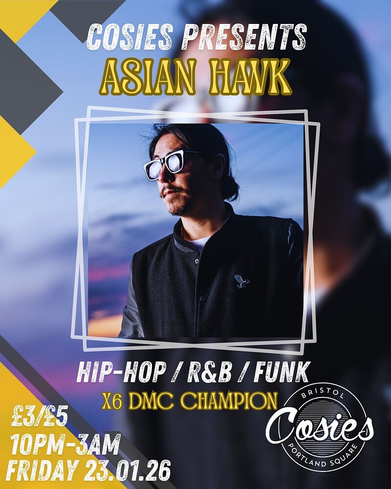 COSIES PRESENTS : ASIAN HAWK at Cosies