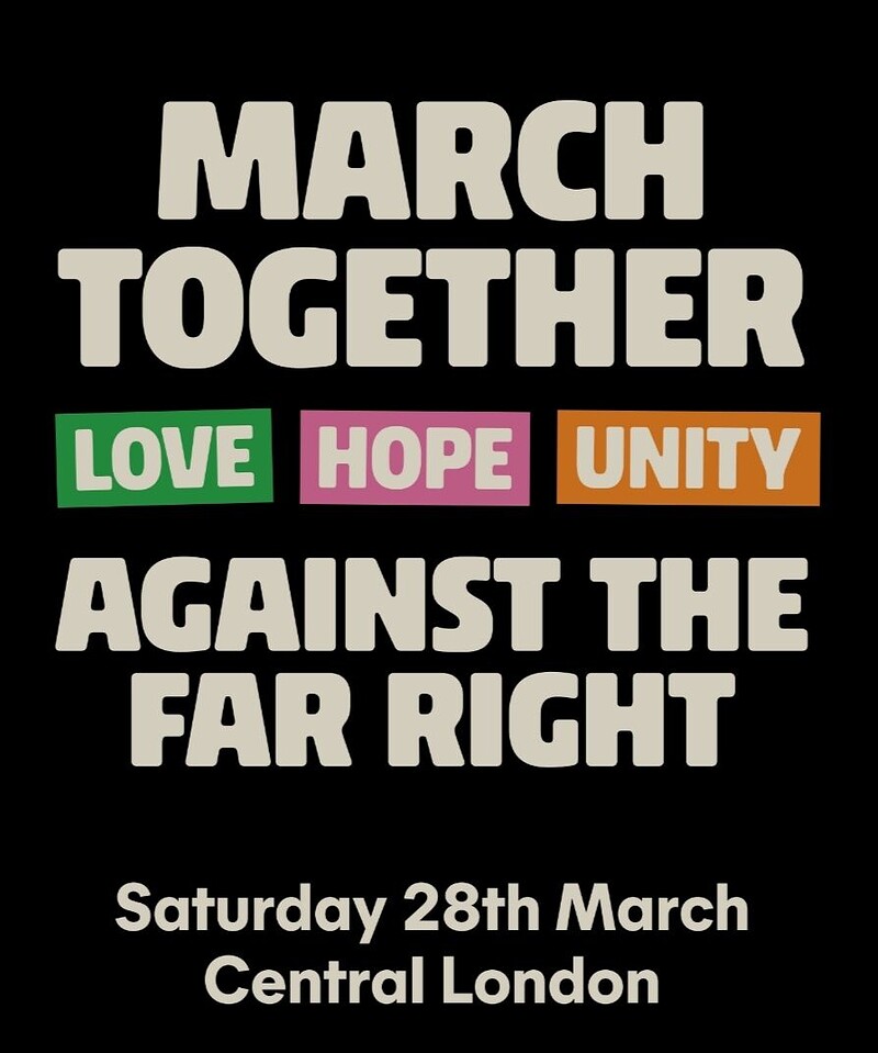 Coach to Together Against the Far Right at Anchor Road