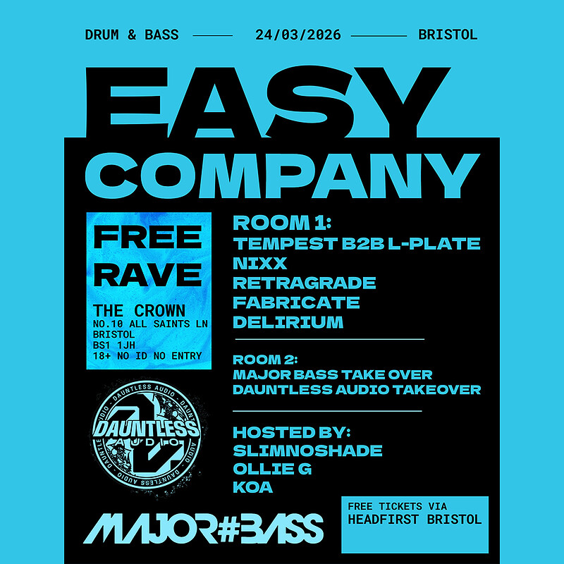 Easy Company: Tempest B2B L-Plate, Nixx, Retragrade, Delirium + more at The Crown