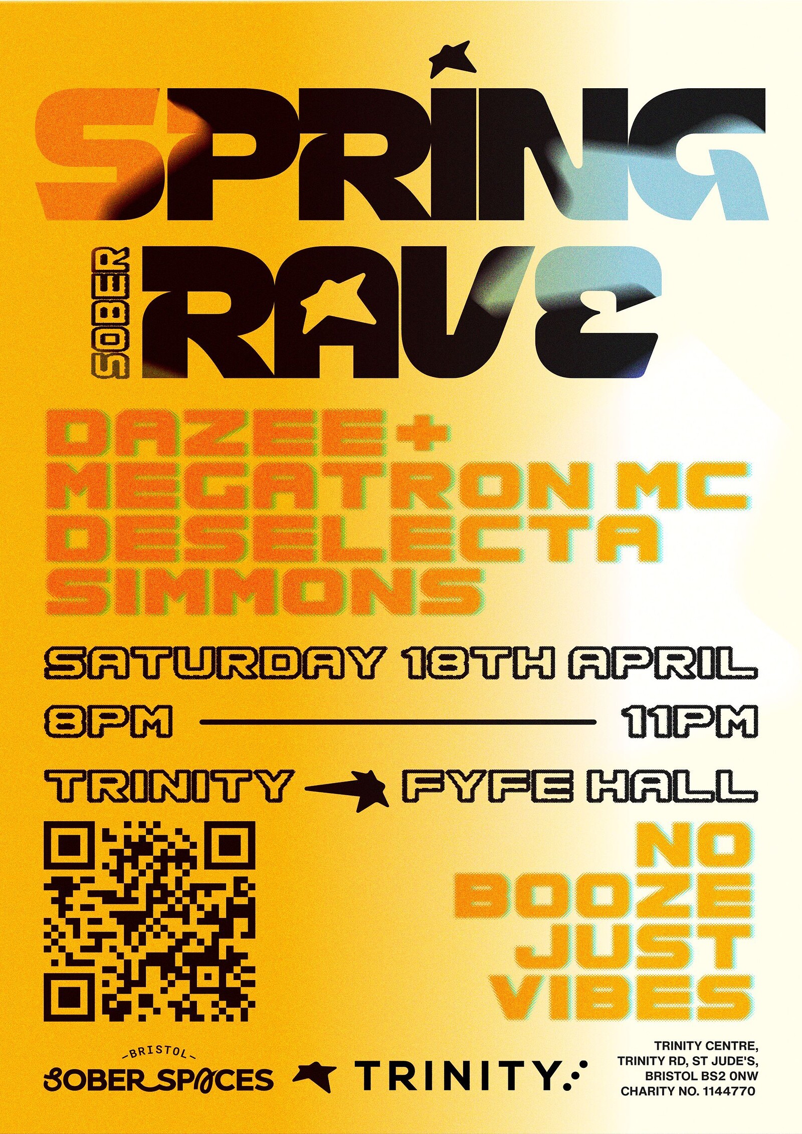 Bristol Sober Spaces X Trinity Spring Rave at The Trinity Centre