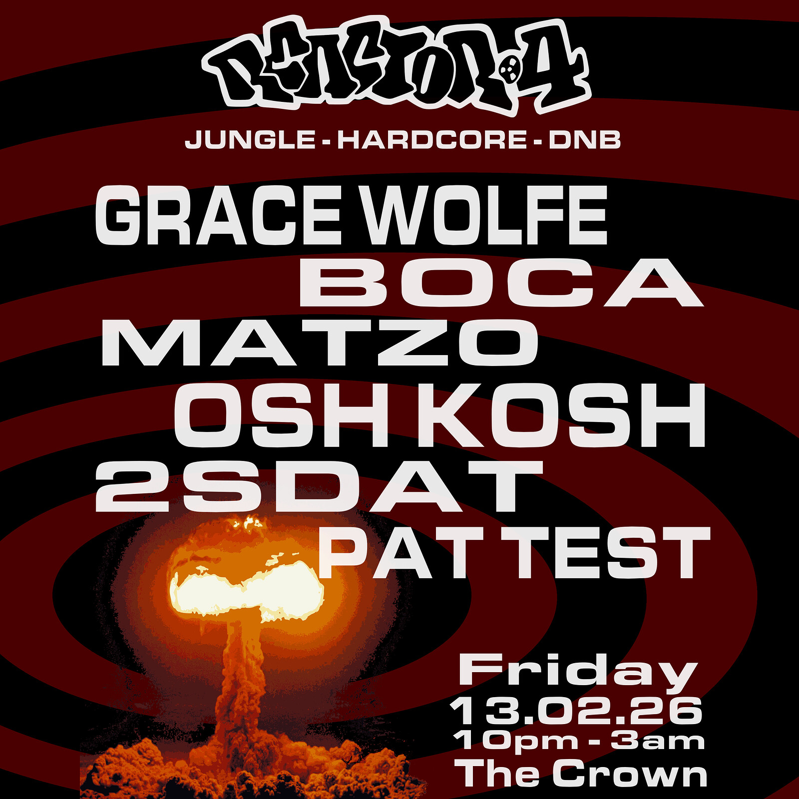 REACTOR 4 @ THE CROWN 13TH FEB at The Crown