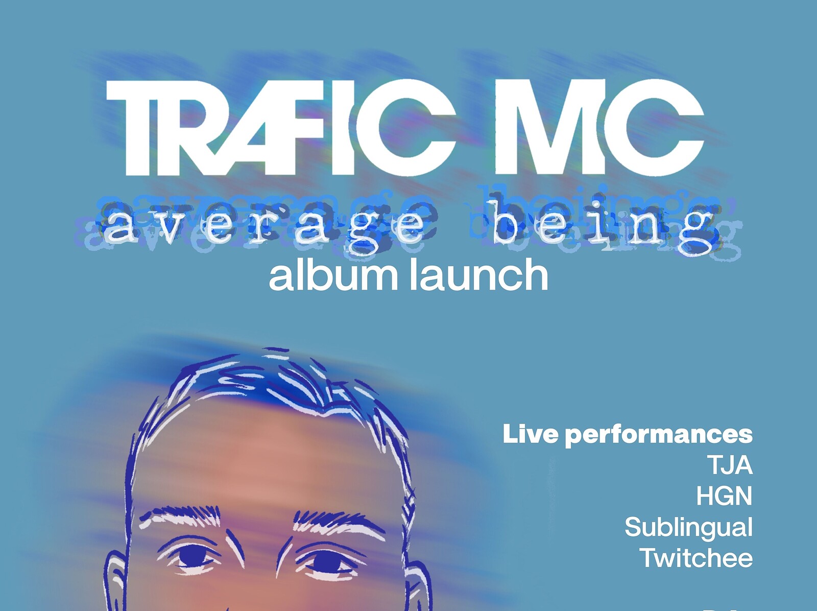 Trafic's Average Being album launch at The Arc Sober Bar, 27 Broad St, Bristol BS1 2HG