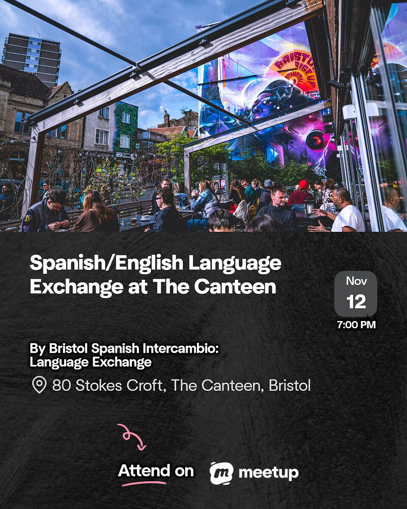 Spanish/English Language Exchange at The Canteen
