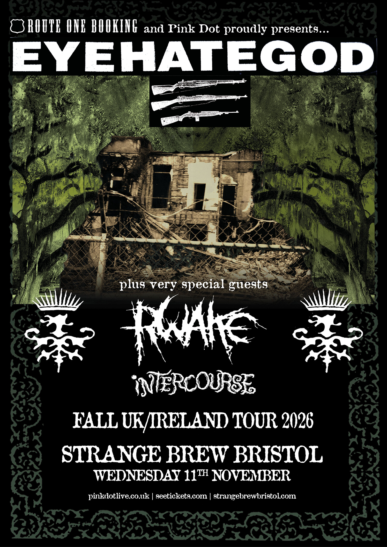 Eyehategod + Rwake + Intercourse at Strange Brew